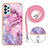 Funda Silicona Gel Goma Patron de Moda Carcasa con Acollador Cordon Lanyard YB7 para Samsung Galaxy A23 4G