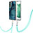 Funda Silicona Gel Goma Patron de Moda Carcasa con Acollador Cordon Lanyard YB7 para Samsung Galaxy S22 5G