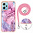 Funda Silicona Gel Goma Patron de Moda Carcasa con Acollador Cordon Lanyard YB7 para Xiaomi Poco X5 5G