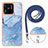 Funda Silicona Gel Goma Patron de Moda Carcasa con Acollador Cordon Lanyard YB7 para Xiaomi Redmi 10C 4G