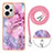 Funda Silicona Gel Goma Patron de Moda Carcasa con Acollador Cordon Lanyard YB7 para Xiaomi Redmi Note 12 Explorer