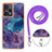 Funda Silicona Gel Goma Patron de Moda Carcasa con Acollador Cordon Lanyard YB7 para Xiaomi Redmi Note 12 Turbo 5G