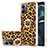 Funda Silicona Gel Goma Patron de Moda Carcasa con Acollador Cordon Lanyard YB8 para Motorola Moto G14