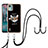 Funda Silicona Gel Goma Patron de Moda Carcasa con Acollador Cordon Lanyard YB8 para Nokia C12