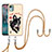 Funda Silicona Gel Goma Patron de Moda Carcasa con Acollador Cordon Lanyard YB8 para Nokia C12