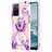 Funda Silicona Gel Goma Patron de Moda Carcasa con Anillo de dedo Soporte Y01B para Oppo A53s 5G