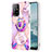 Funda Silicona Gel Goma Patron de Moda Carcasa con Anillo de dedo Soporte Y01B para Oppo A94 5G