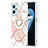 Funda Silicona Gel Goma Patron de Moda Carcasa con Anillo de dedo Soporte Y01B para Oppo A96 4G