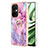 Funda Silicona Gel Goma Patron de Moda Carcasa con Anillo de dedo Soporte Y01B para Oppo K11x 5G