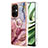 Funda Silicona Gel Goma Patron de Moda Carcasa con Anillo de dedo Soporte Y01B para Oppo K11x 5G