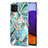 Funda Silicona Gel Goma Patron de Moda Carcasa con Anillo de dedo Soporte Y01B para Samsung Galaxy A22 4G