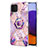 Funda Silicona Gel Goma Patron de Moda Carcasa con Anillo de dedo Soporte Y01B para Samsung Galaxy A22 4G