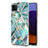 Funda Silicona Gel Goma Patron de Moda Carcasa con Anillo de dedo Soporte Y01B para Samsung Galaxy A22s 5G