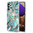 Funda Silicona Gel Goma Patron de Moda Carcasa con Anillo de dedo Soporte Y01B para Samsung Galaxy A32 4G