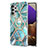 Funda Silicona Gel Goma Patron de Moda Carcasa con Anillo de dedo Soporte Y01B para Samsung Galaxy A32 5G