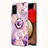 Funda Silicona Gel Goma Patron de Moda Carcasa con Anillo de dedo Soporte Y01B para Samsung Galaxy F02S SM-E025F