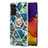 Funda Silicona Gel Goma Patron de Moda Carcasa con Anillo de dedo Soporte Y01B para Samsung Galaxy F54 5G