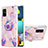 Funda Silicona Gel Goma Patron de Moda Carcasa con Anillo de dedo Soporte Y01B para Samsung Galaxy M40S