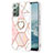 Funda Silicona Gel Goma Patron de Moda Carcasa con Anillo de dedo Soporte Y01B para Samsung Galaxy Note 20 5G