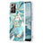 Funda Silicona Gel Goma Patron de Moda Carcasa con Anillo de dedo Soporte Y01B para Samsung Galaxy Note 20 Ultra 5G