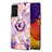 Funda Silicona Gel Goma Patron de Moda Carcasa con Anillo de dedo Soporte Y01B para Samsung Galaxy Quantum2 5G