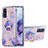 Funda Silicona Gel Goma Patron de Moda Carcasa con Anillo de dedo Soporte Y01B para Samsung Galaxy S20 5G