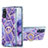 Funda Silicona Gel Goma Patron de Moda Carcasa con Anillo de dedo Soporte Y01B para Samsung Galaxy S20 5G