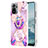 Funda Silicona Gel Goma Patron de Moda Carcasa con Anillo de dedo Soporte Y01B para Xiaomi Redmi Note 10 4G