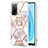 Funda Silicona Gel Goma Patron de Moda Carcasa con Anillo de dedo Soporte Y02B para Oppo A53s 5G