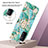 Funda Silicona Gel Goma Patron de Moda Carcasa con Anillo de dedo Soporte Y02B para Oppo A54 5G