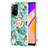 Funda Silicona Gel Goma Patron de Moda Carcasa con Anillo de dedo Soporte Y02B para Oppo F19 Pro+ Plus 5G