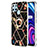 Funda Silicona Gel Goma Patron de Moda Carcasa con Anillo de dedo Soporte Y02B para Realme C25Y