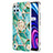 Funda Silicona Gel Goma Patron de Moda Carcasa con Anillo de dedo Soporte Y02B para Realme C25Y India