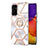 Funda Silicona Gel Goma Patron de Moda Carcasa con Anillo de dedo Soporte Y02B para Samsung Galaxy A05s