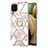 Funda Silicona Gel Goma Patron de Moda Carcasa con Anillo de dedo Soporte Y02B para Samsung Galaxy A12 5G