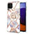 Funda Silicona Gel Goma Patron de Moda Carcasa con Anillo de dedo Soporte Y02B para Samsung Galaxy A22 4G