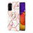 Funda Silicona Gel Goma Patron de Moda Carcasa con Anillo de dedo Soporte Y02B para Samsung Galaxy A24 4G