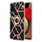 Funda Silicona Gel Goma Patron de Moda Carcasa con Anillo de dedo Soporte Y02B para Samsung Galaxy F02S SM-E025F