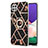 Funda Silicona Gel Goma Patron de Moda Carcasa con Anillo de dedo Soporte Y02B para Samsung Galaxy F42 5G