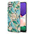 Funda Silicona Gel Goma Patron de Moda Carcasa con Anillo de dedo Soporte Y02B para Samsung Galaxy F42 5G