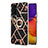 Funda Silicona Gel Goma Patron de Moda Carcasa con Anillo de dedo Soporte Y02B para Samsung Galaxy Quantum2 5G