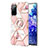 Funda Silicona Gel Goma Patron de Moda Carcasa con Anillo de dedo Soporte Y02B para Samsung Galaxy S20 FE (2022) 5G