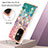 Funda Silicona Gel Goma Patron de Moda Carcasa con Anillo de dedo Soporte Y03B para OnePlus Nord CE 3 5G