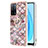 Funda Silicona Gel Goma Patron de Moda Carcasa con Anillo de dedo Soporte Y03B para Oppo A55 5G