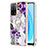 Funda Silicona Gel Goma Patron de Moda Carcasa con Anillo de dedo Soporte Y03B para Oppo A55 5G