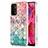 Funda Silicona Gel Goma Patron de Moda Carcasa con Anillo de dedo Soporte Y03B para Oppo A93 5G