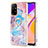 Funda Silicona Gel Goma Patron de Moda Carcasa con Anillo de dedo Soporte Y03B para Oppo A95 5G