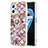 Funda Silicona Gel Goma Patron de Moda Carcasa con Anillo de dedo Soporte Y03B para Oppo A96 4G