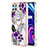 Funda Silicona Gel Goma Patron de Moda Carcasa con Anillo de dedo Soporte Y03B para Realme C25Y India