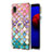 Funda Silicona Gel Goma Patron de Moda Carcasa con Anillo de dedo Soporte Y03B para Samsung Galaxy A01 Core